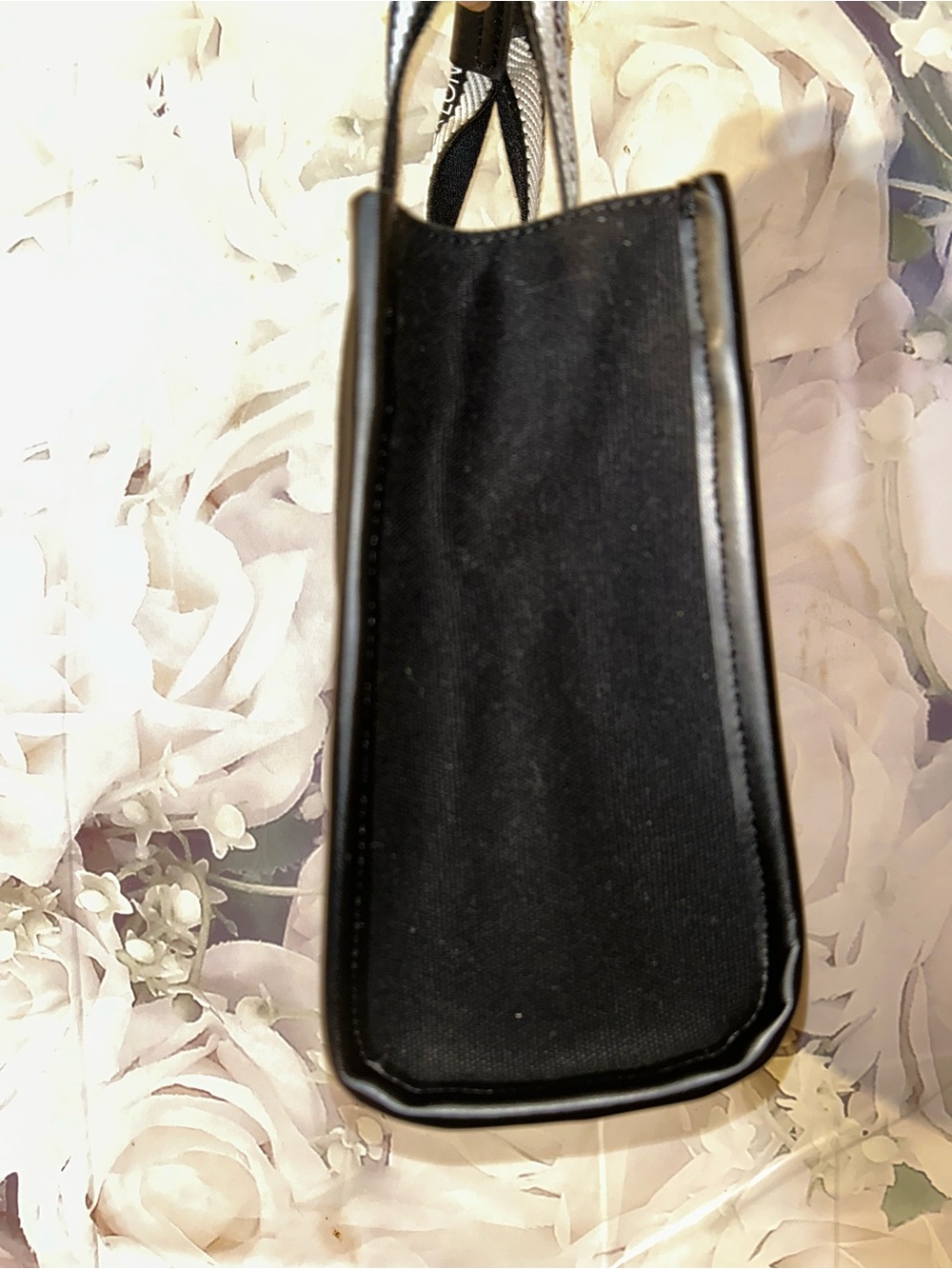 Ted Baker Georjea Branded Webbing Canvas Small Tote Bag in Black Purse - Picture 5 of 6
